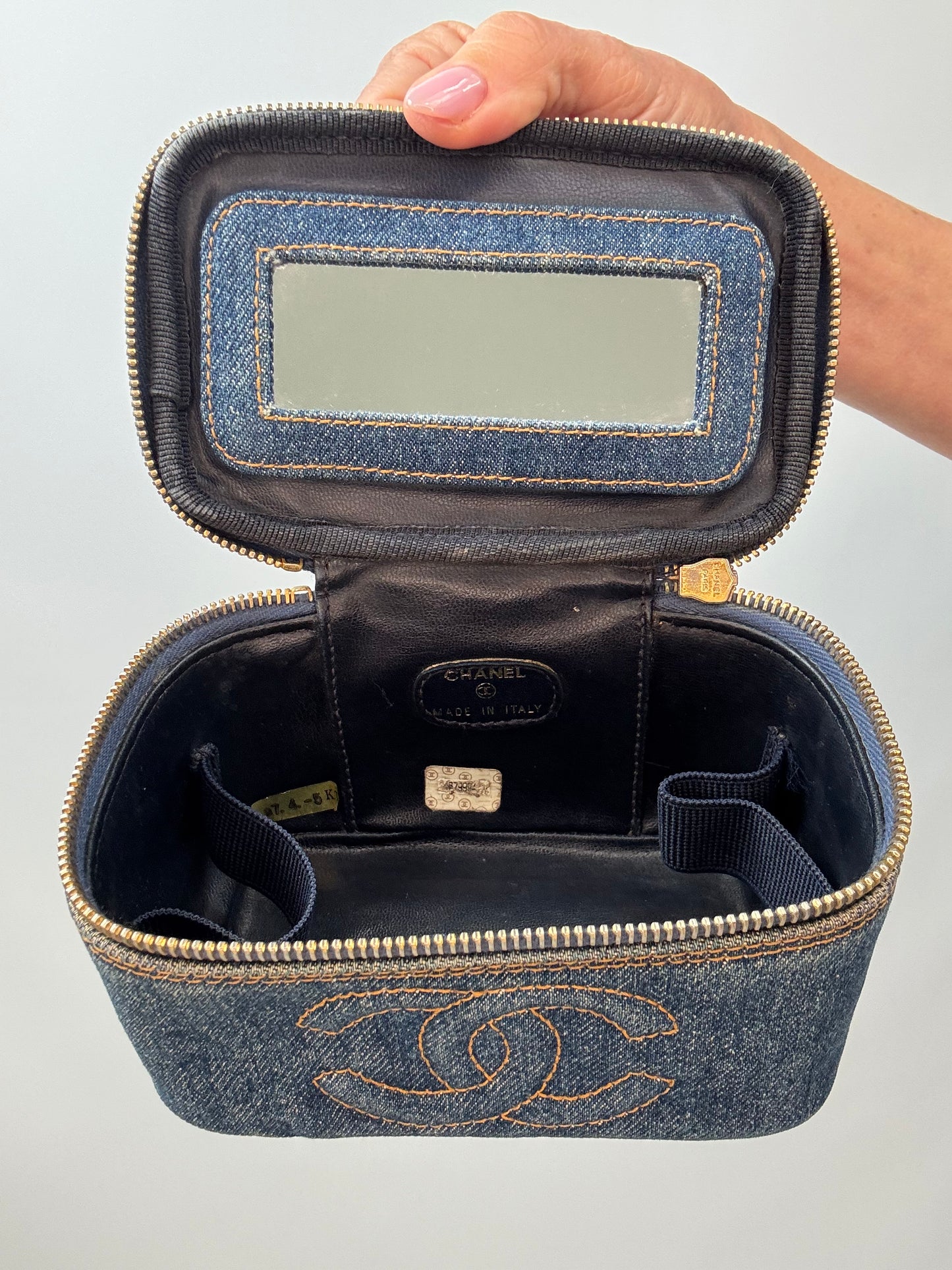 Chanel Blue Denim Vintage Mini Bag