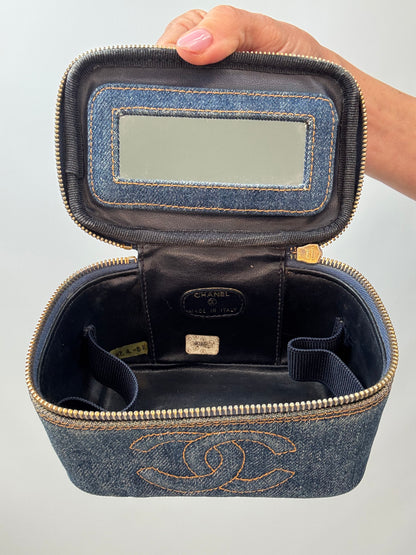 Chanel Blue Denim Vintage Mini Bag