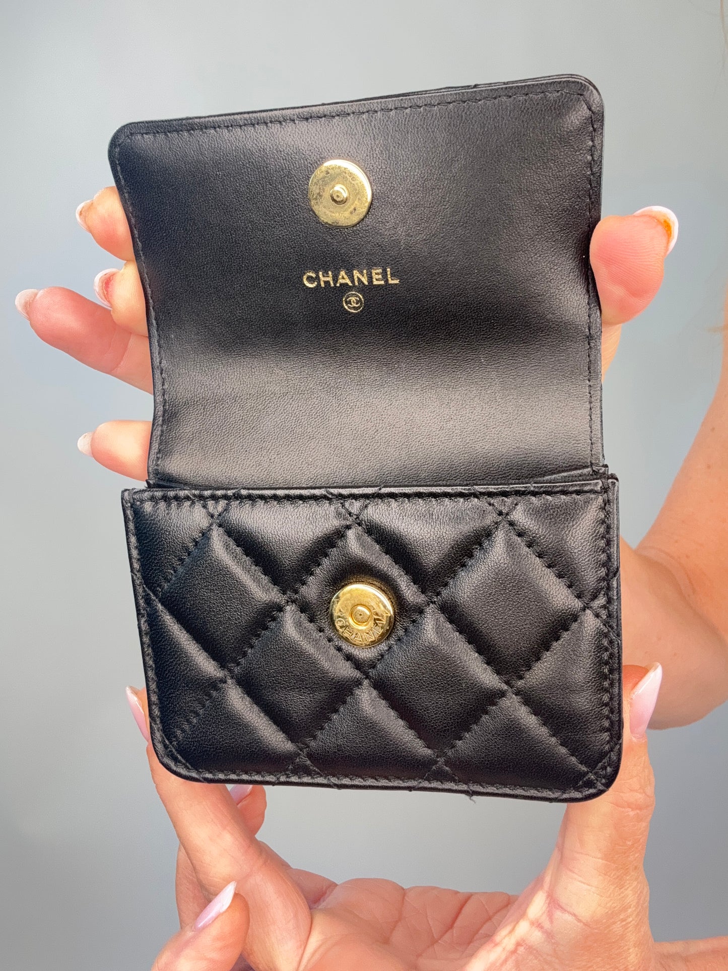 Chanel Jeweled Hook Card Case