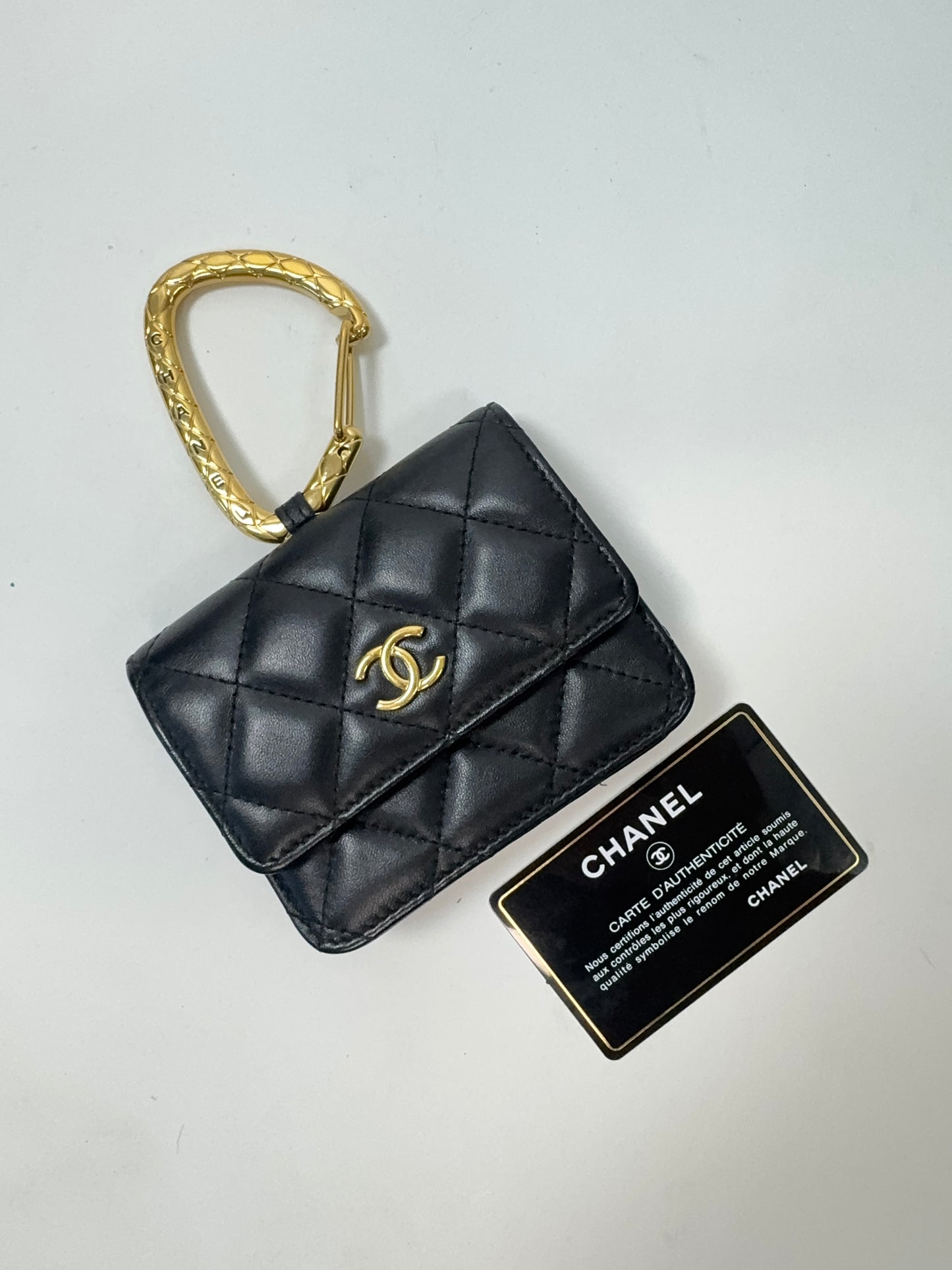 Chanel Jeweled Hook Card Case