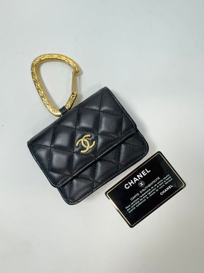 Chanel Jeweled Hook Card Case