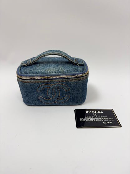 Chanel Blue Denim Vintage Mini Bag