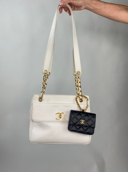 Chanel Jeweled Hook Card Case