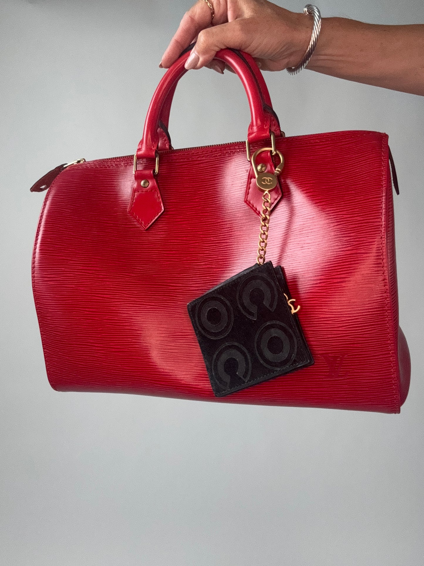 Chanel CoCo Pony Hair Key/ Bag Chaim Black