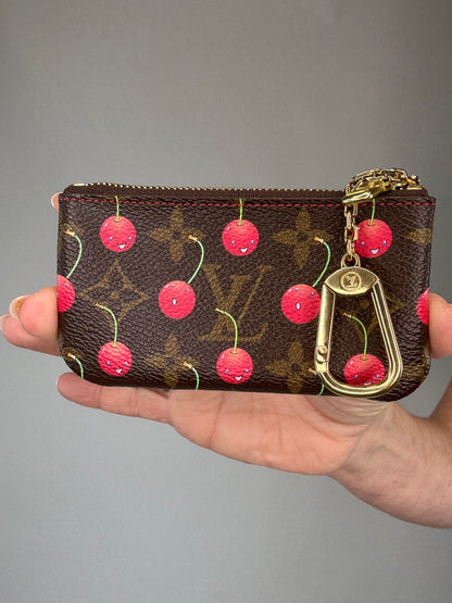 Louis Vuitton Takashi Murakami Cherry Key Coin Pochette Cle