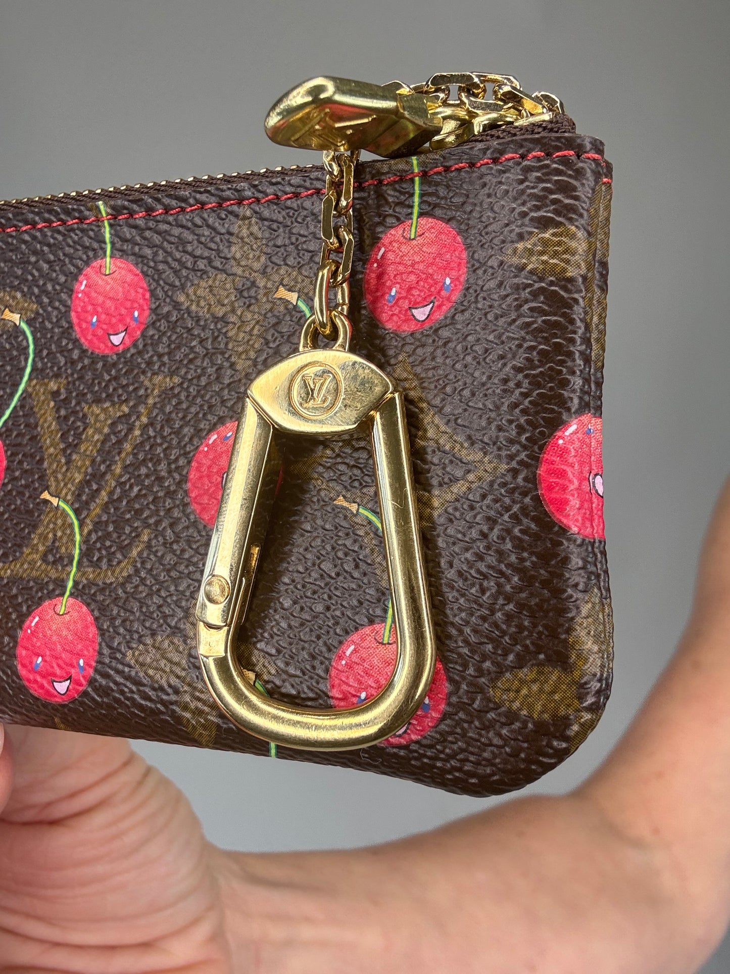 Louis Vuitton Takashi Murakami Cherry Key Coin Pochette Cle