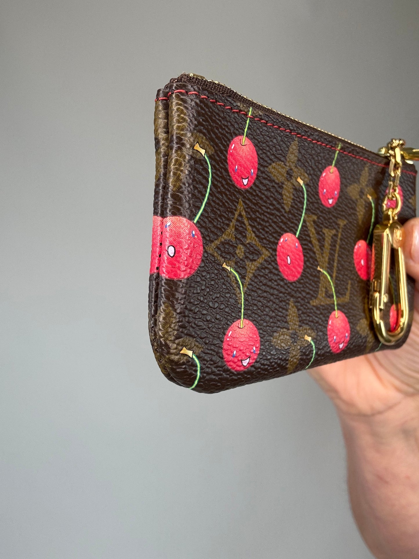 Louis Vuitton Takashi Murakami Cherry Key Coin Pochette Cle