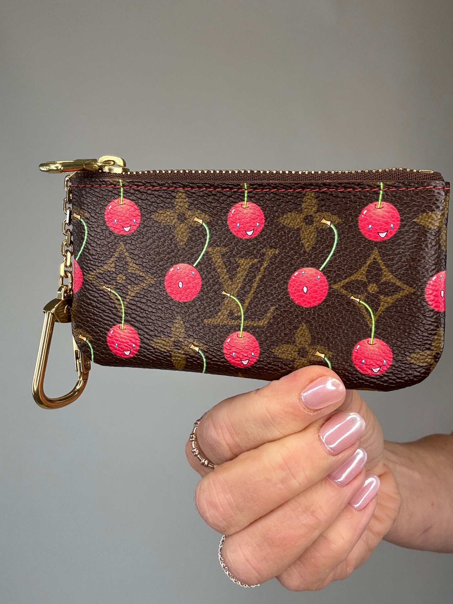 Louis Vuitton Takashi Murakami Cherry Key Coin Pochette Cle