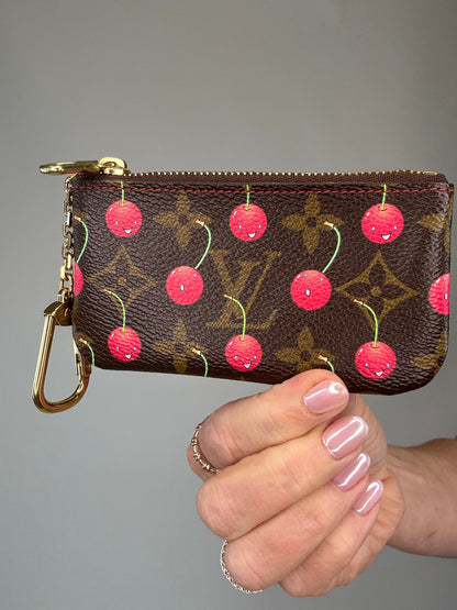 Louis Vuitton Takashi Murakami Cherry Key Coin Pochette Cle
