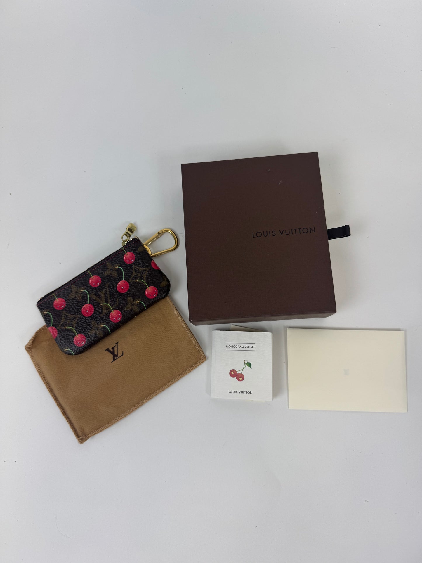 Louis Vuitton Takashi Murakami Cherry Key Coin Pochette Cle