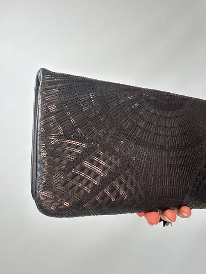 Chanel 2011 Grand Palais Sequin Embroidered Large Flap Clutch