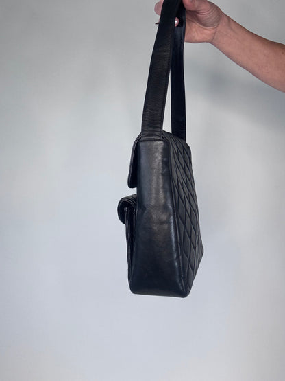 Chanel Vintage Double Turnlock Ulta Rare Lambskin Bag