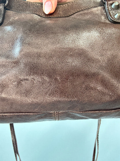 Balenciaga 2008 Classic First Motorcycle Bag — Brown Lambskin