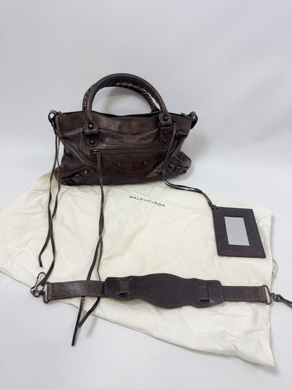 Balenciaga 2008 Classic First Motorcycle Bag — Brown Lambskin