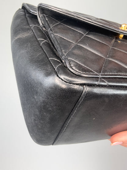 Chanel Vintage Double Turnlock Ulta Rare Lambskin Bag