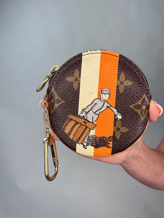 Louis Vuitton Vintage Groom Round Coin Key Pouch