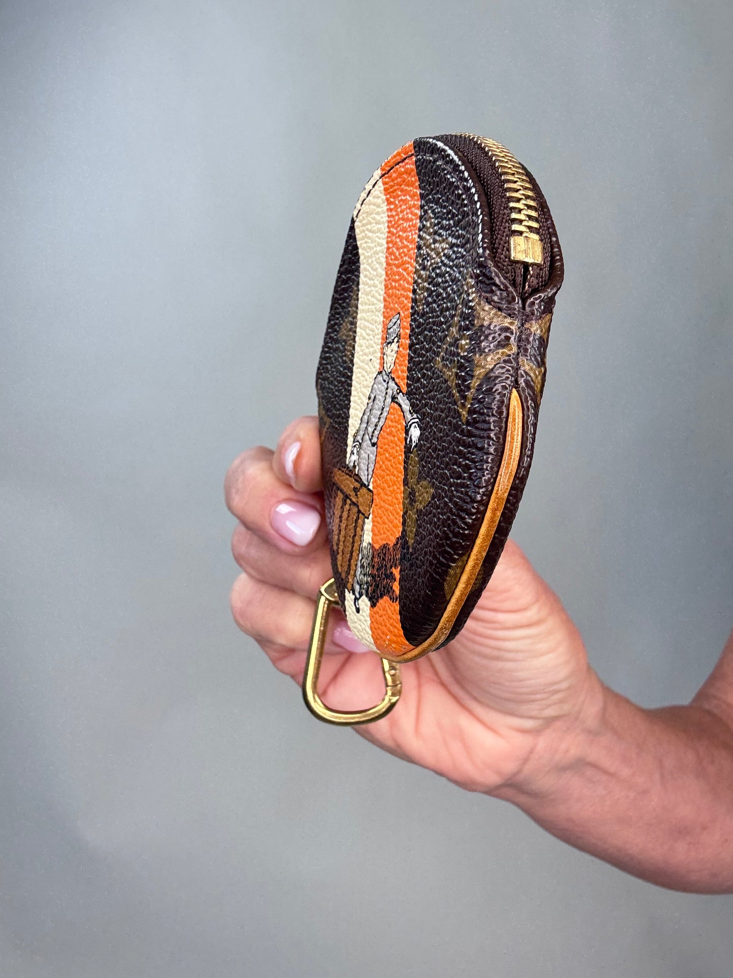Louis Vuitton Vintage Groom Round Coin Key Pouch