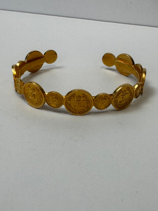 Chanel Rare Vintage Coin Cuff