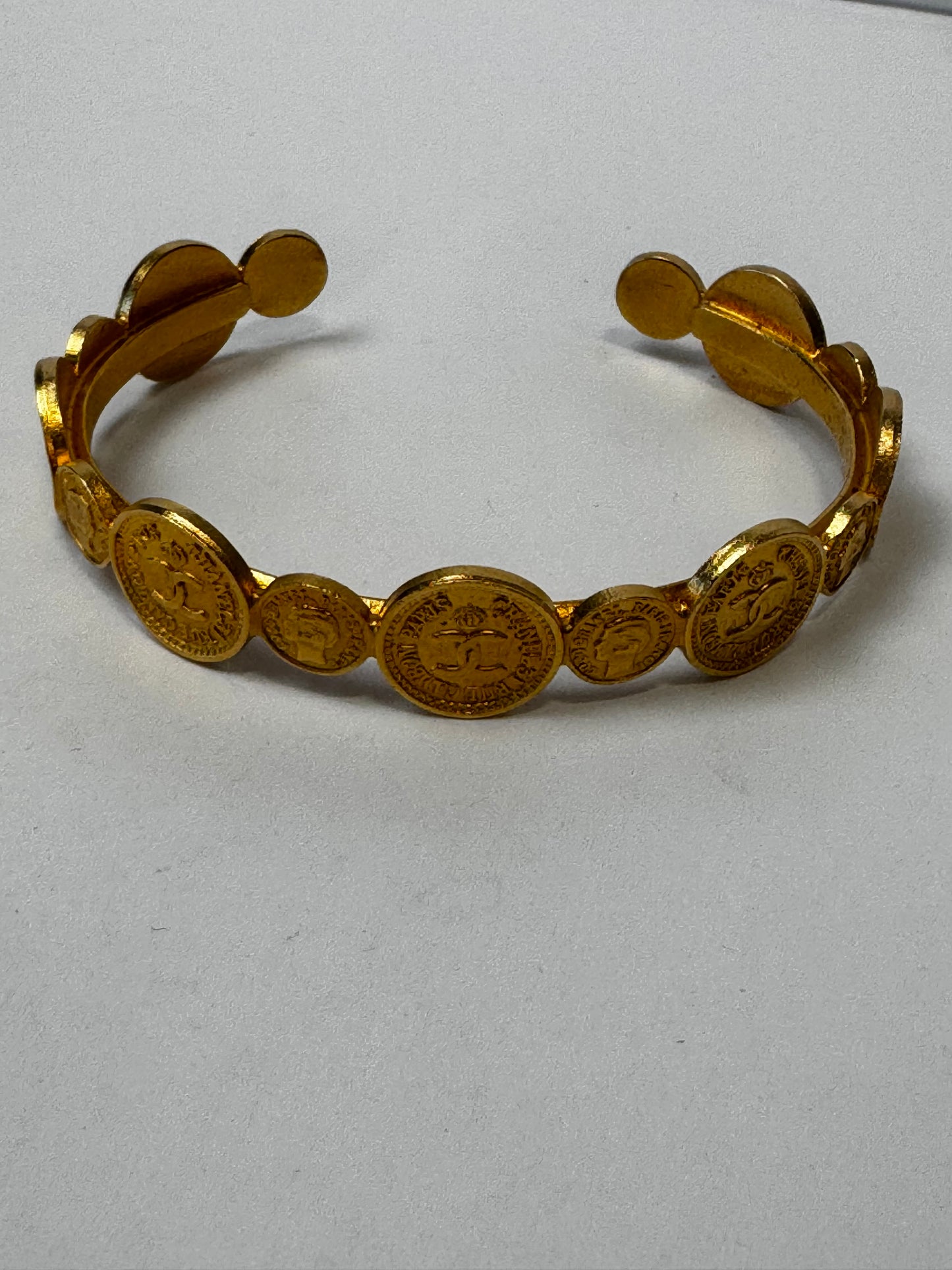 Chanel Rare Vintage Coin Cuff