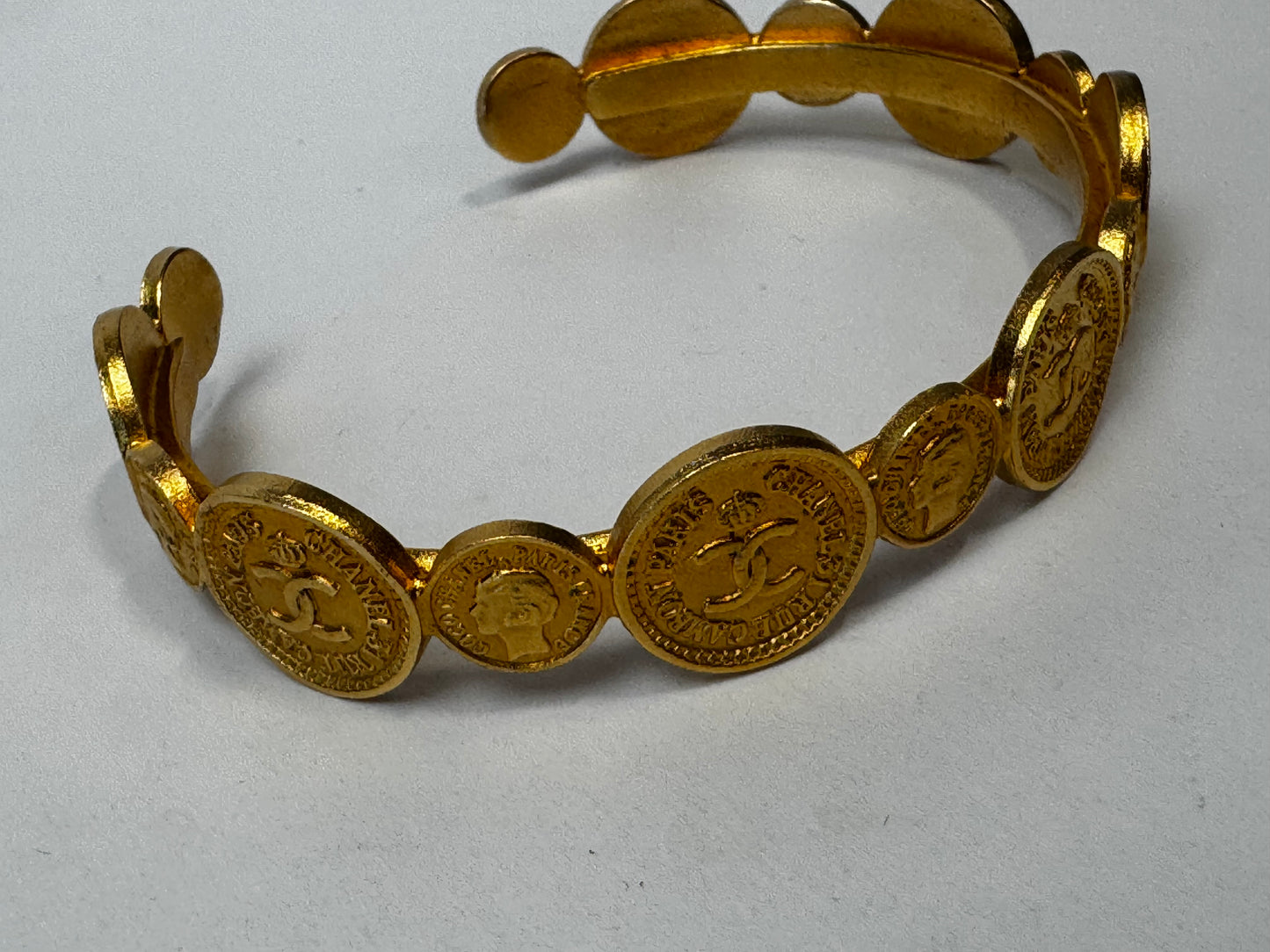 Chanel Rare Vintage Coin Cuff