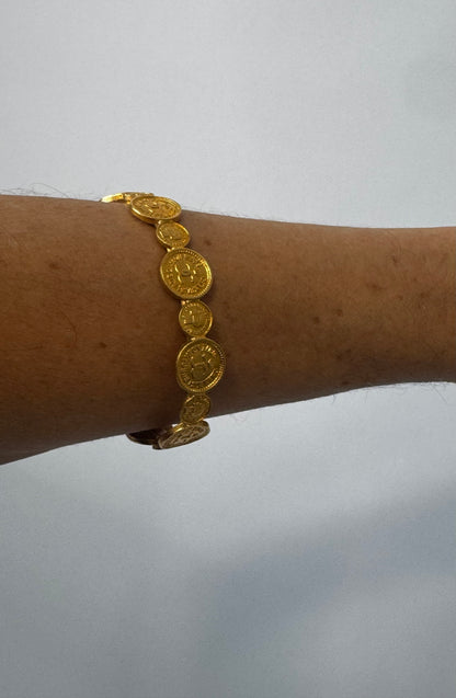 Chanel Rare Vintage Coin Cuff