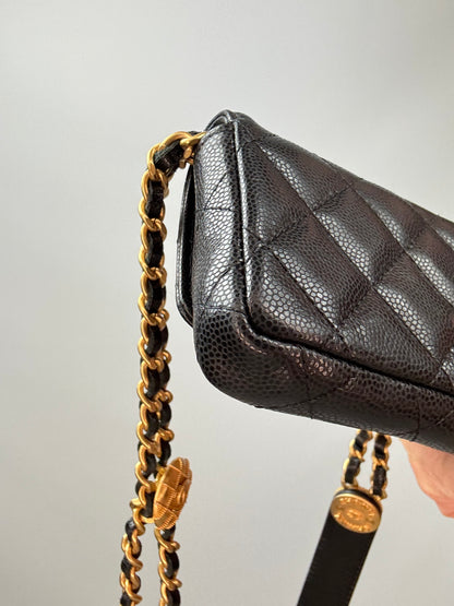 Chanel CC Madallions Flap Belt Bag