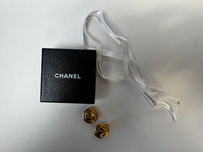 Chanel Quilted Vintage Clip On Earrings