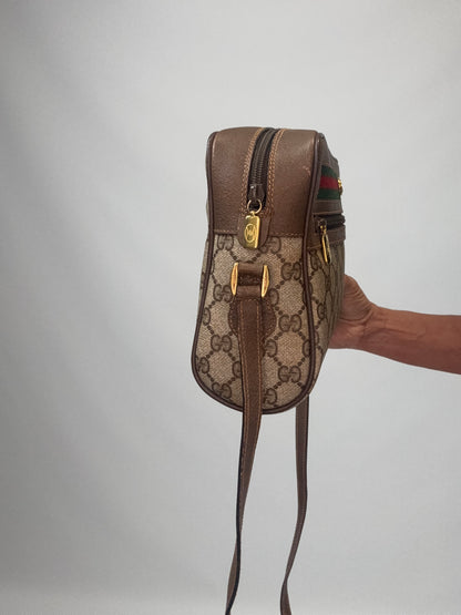 Gucci GG Supreme Web Sherry Line Crossbody - Vintage