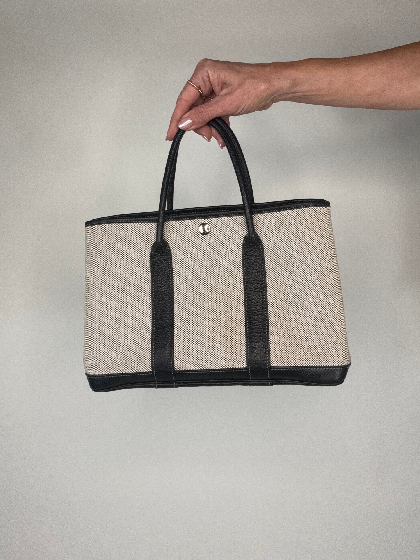 Hermes 30 TMP Garden Party Black Biege