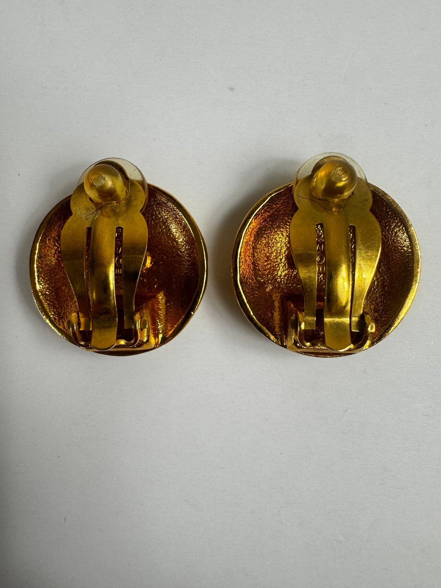 Chanel Quilted Vintage Clip On Earrings