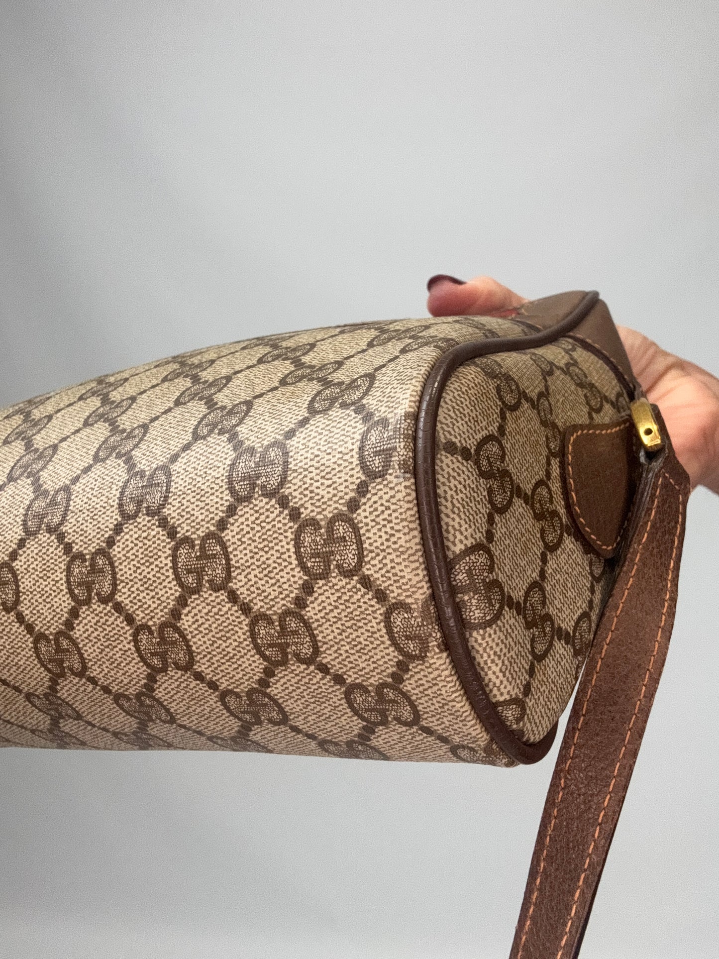 Gucci GG Supreme Web Sherry Line Crossbody - Vintage