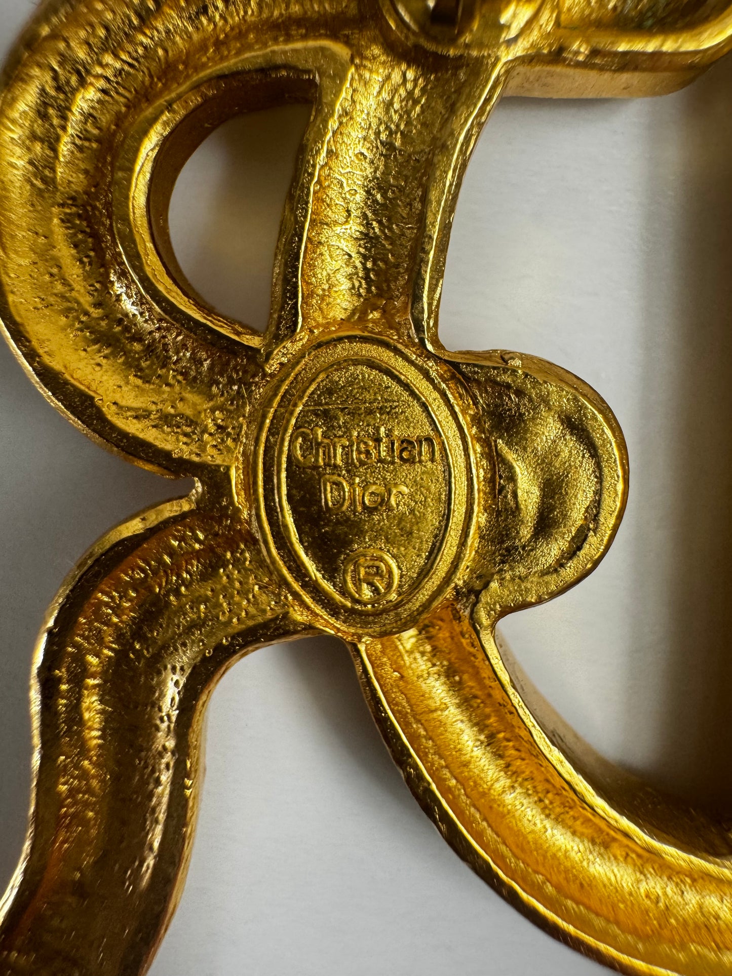 Dior Vintage Interlock Brooch