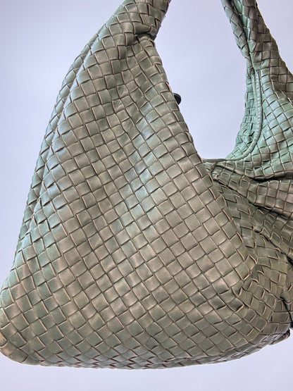 Bottega Veneta Intrecciato Large Knot Hobo — Olive Green Nappa Leather
