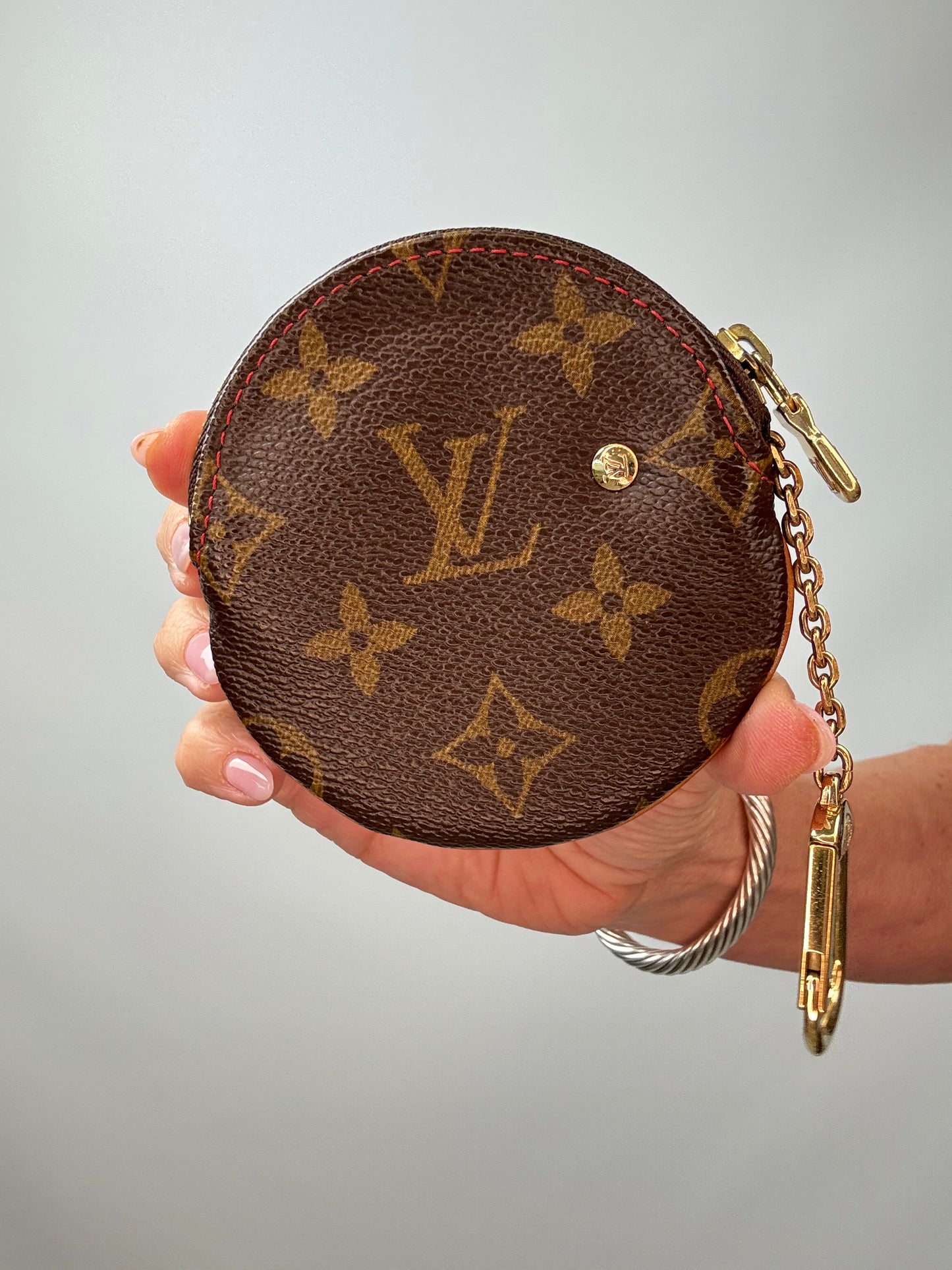 LOUIS VUITTON Monogram Cerises Round Coin Purse