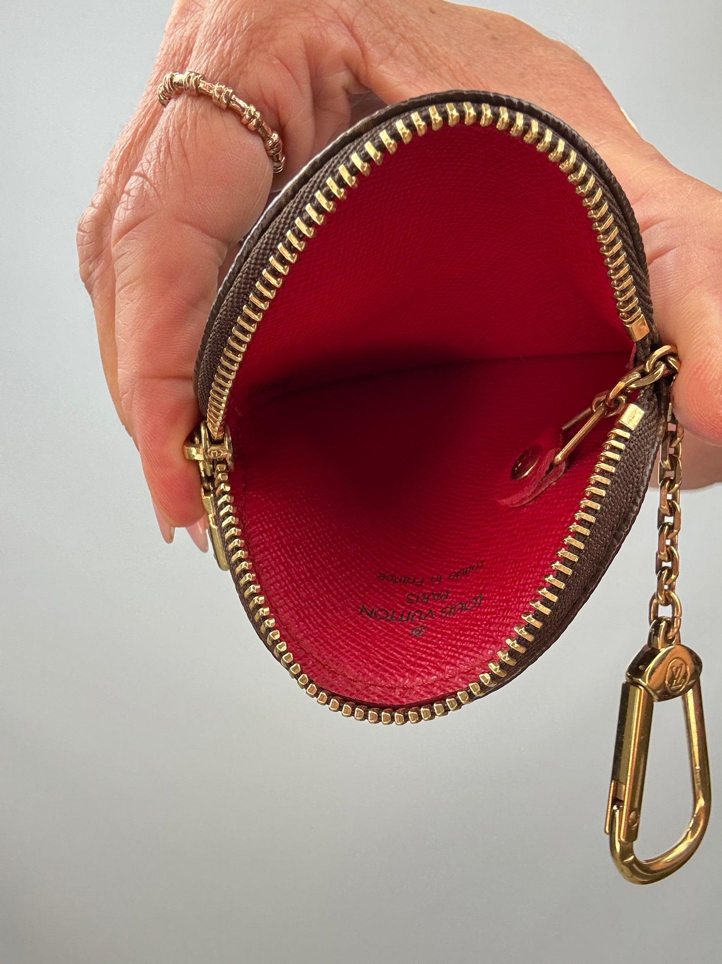 LOUIS VUITTON Monogram Cerises Round Coin Purse