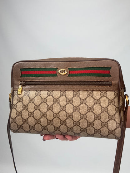 Gucci GG Supreme Web Sherry Line Crossbody - Vintage