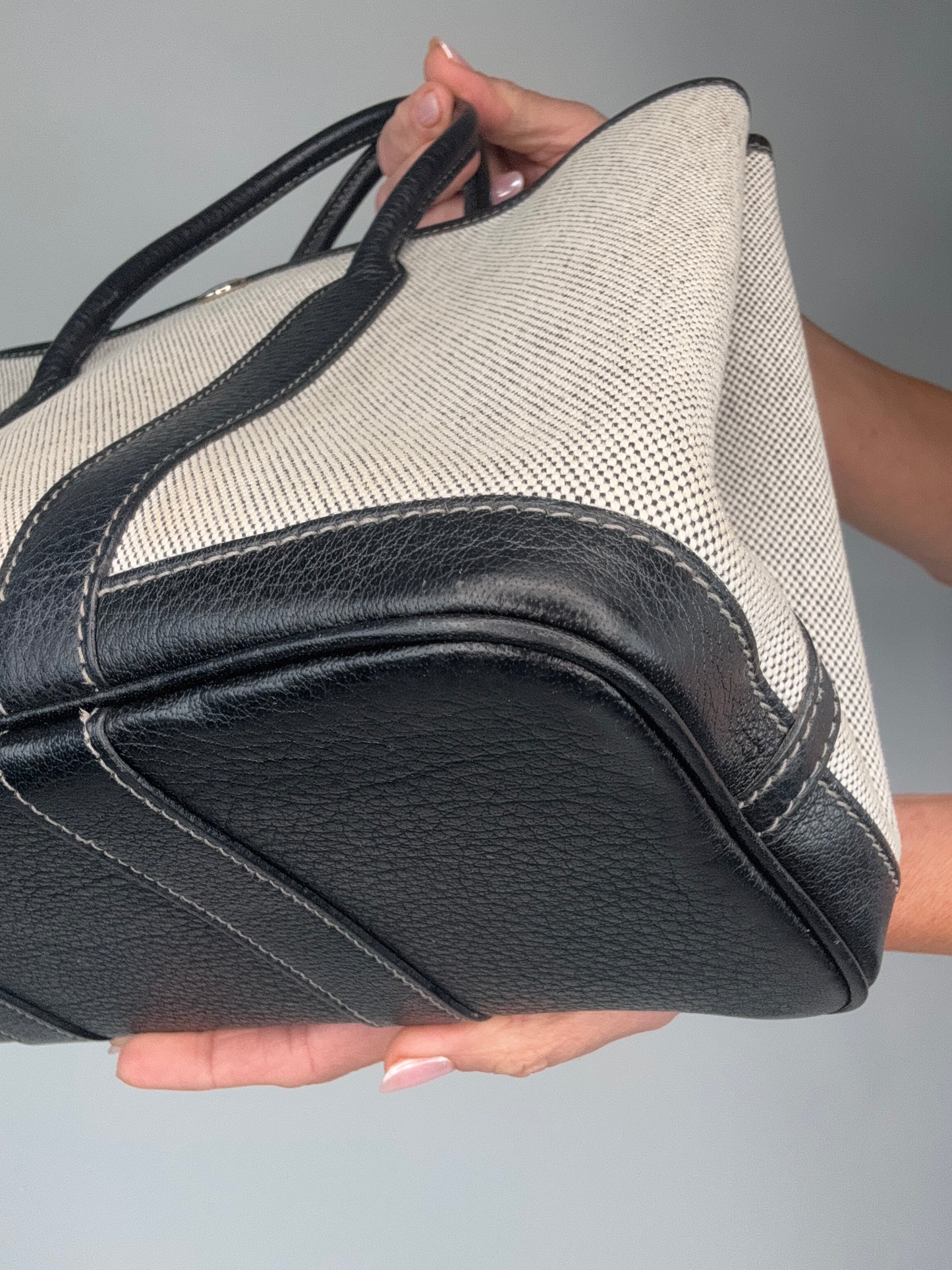 Hermes 30 TMP Garden Party Black Biege