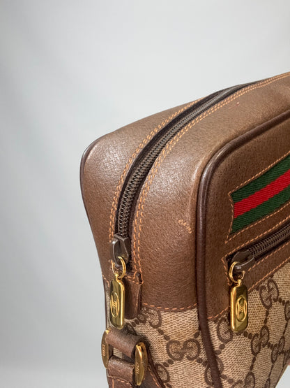 Gucci GG Supreme Web Sherry Line Crossbody - Vintage