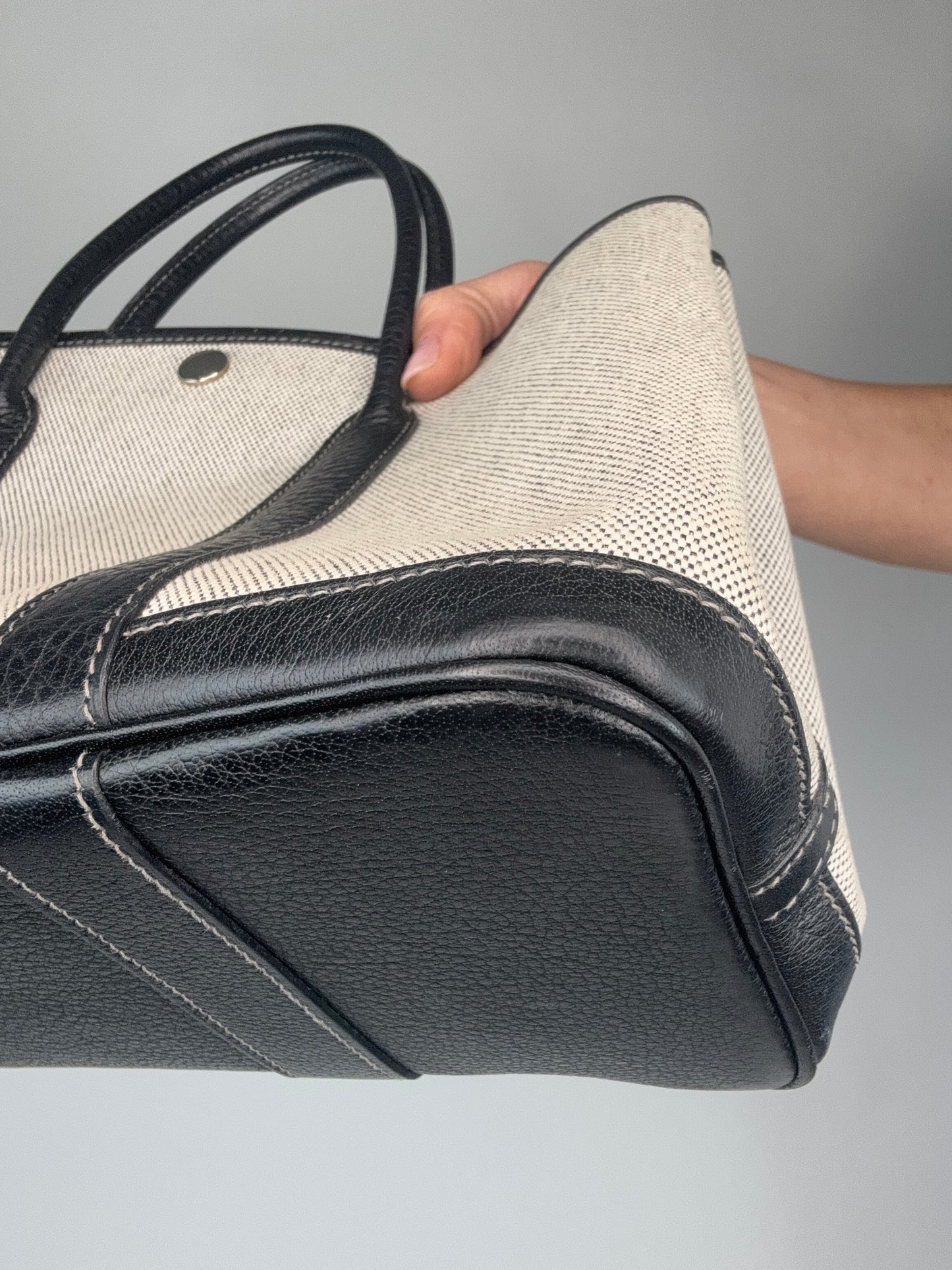 Hermes 30 TMP Garden Party Black Biege
