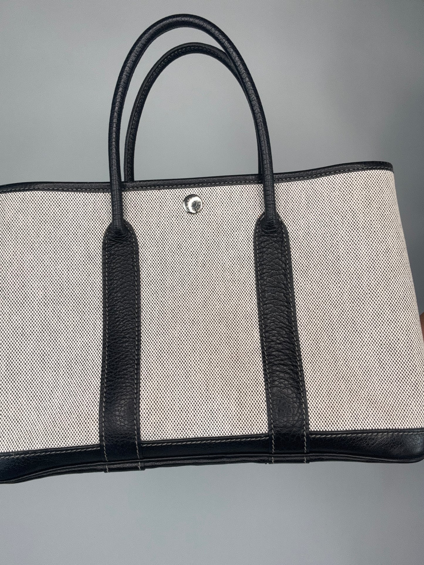 Hermes 30 TMP Garden Party Black Biege