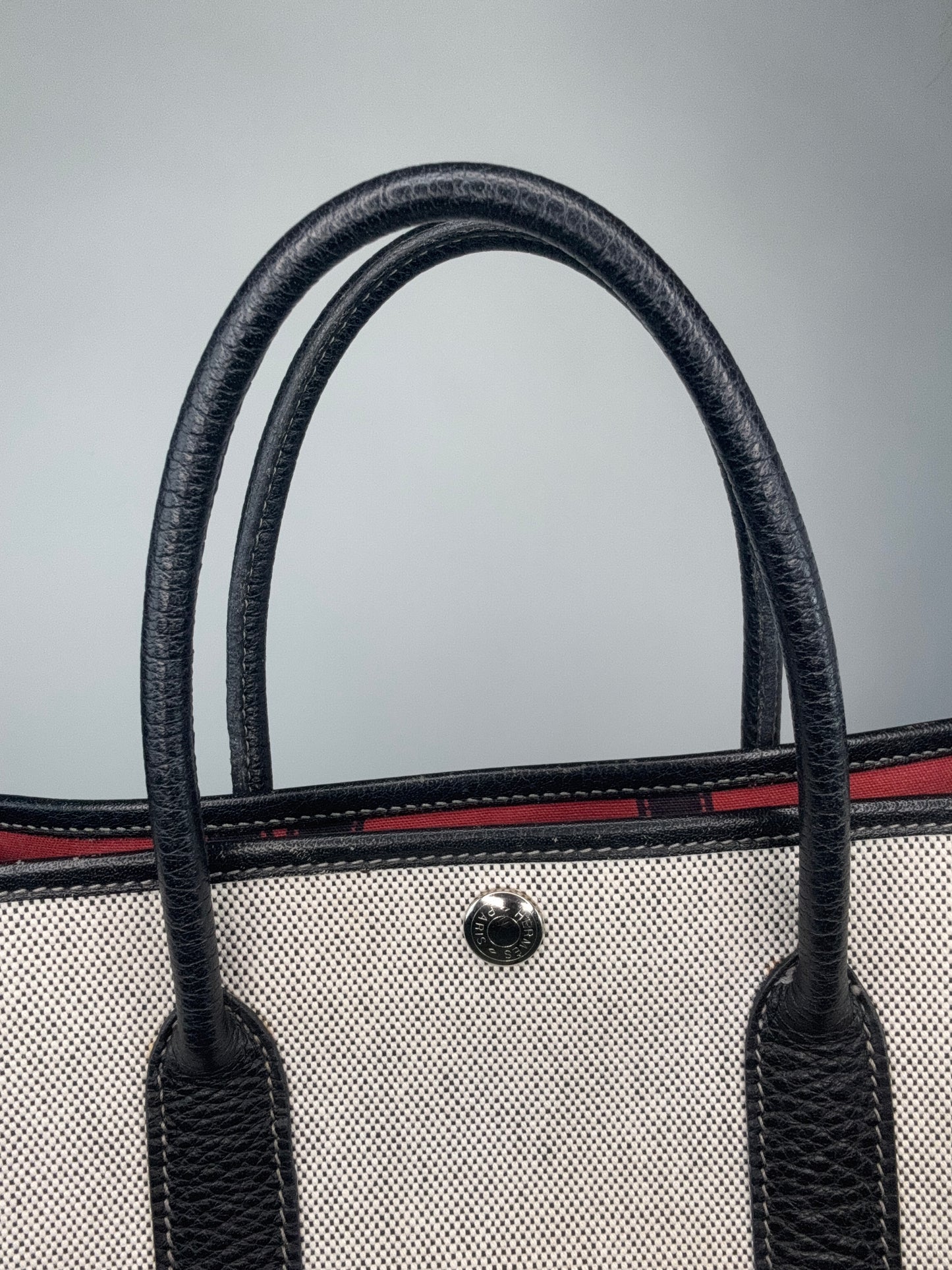 Hermes 30 TMP Garden Party Black Biege