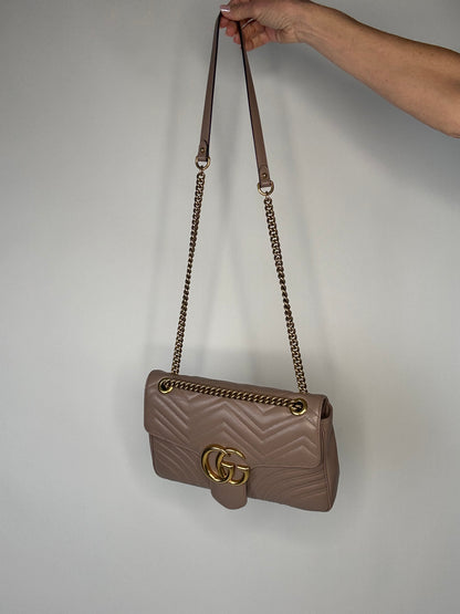 Gucci GG Marmont Medium Matelasse Shoulder Bag