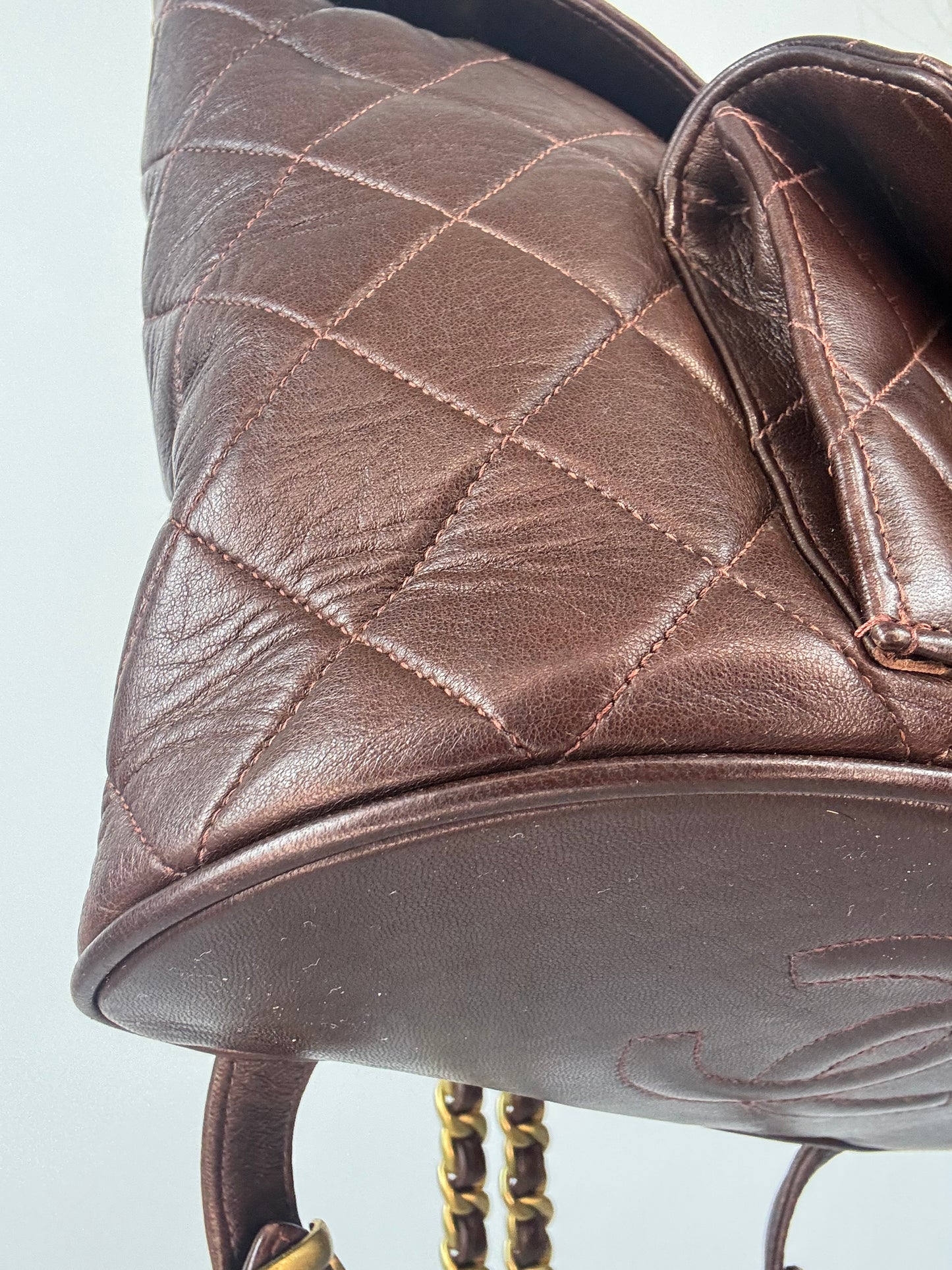 Chanel Vintage Duma Brown Packpack