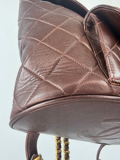 Chanel Vintage Duma Brown Packpack