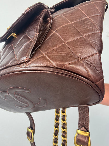 Chanel Vintage Duma Brown Packpack