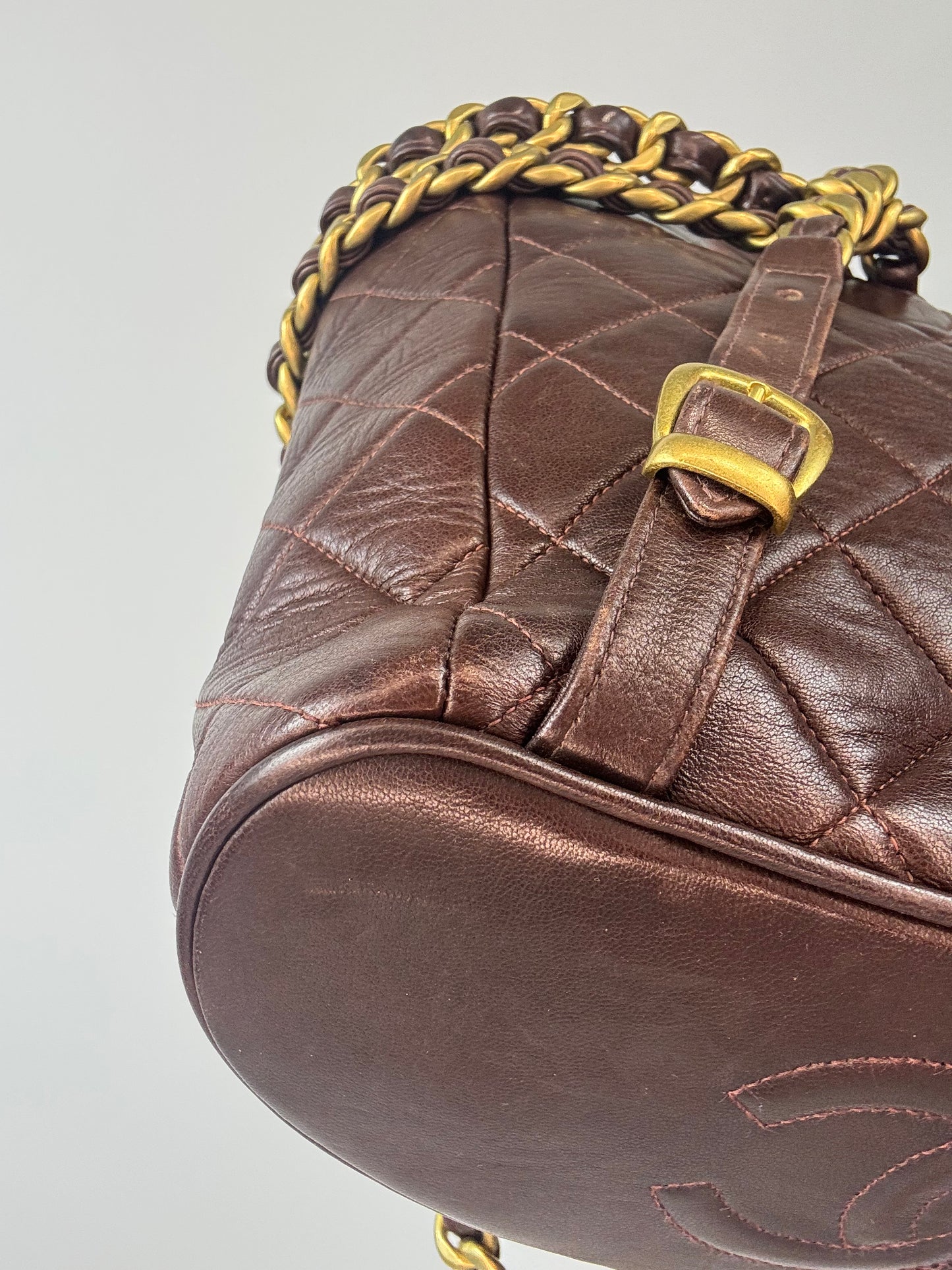 Chanel Vintage Duma Brown Packpack