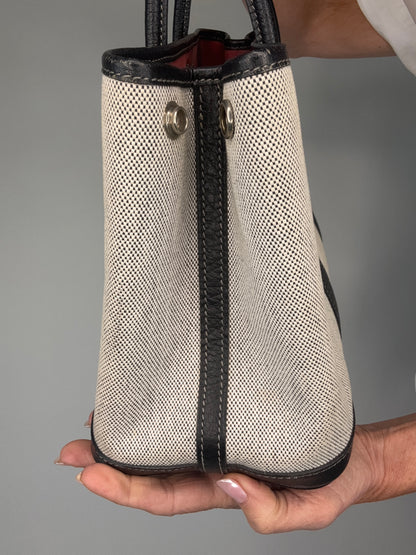 Hermes 30 TMP Garden Party Black Biege