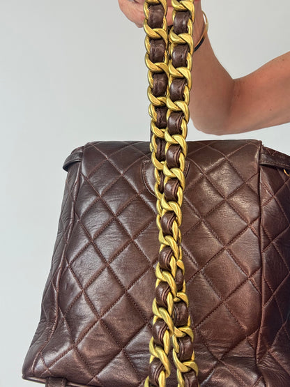 Chanel Vintage Duma Brown Packpack