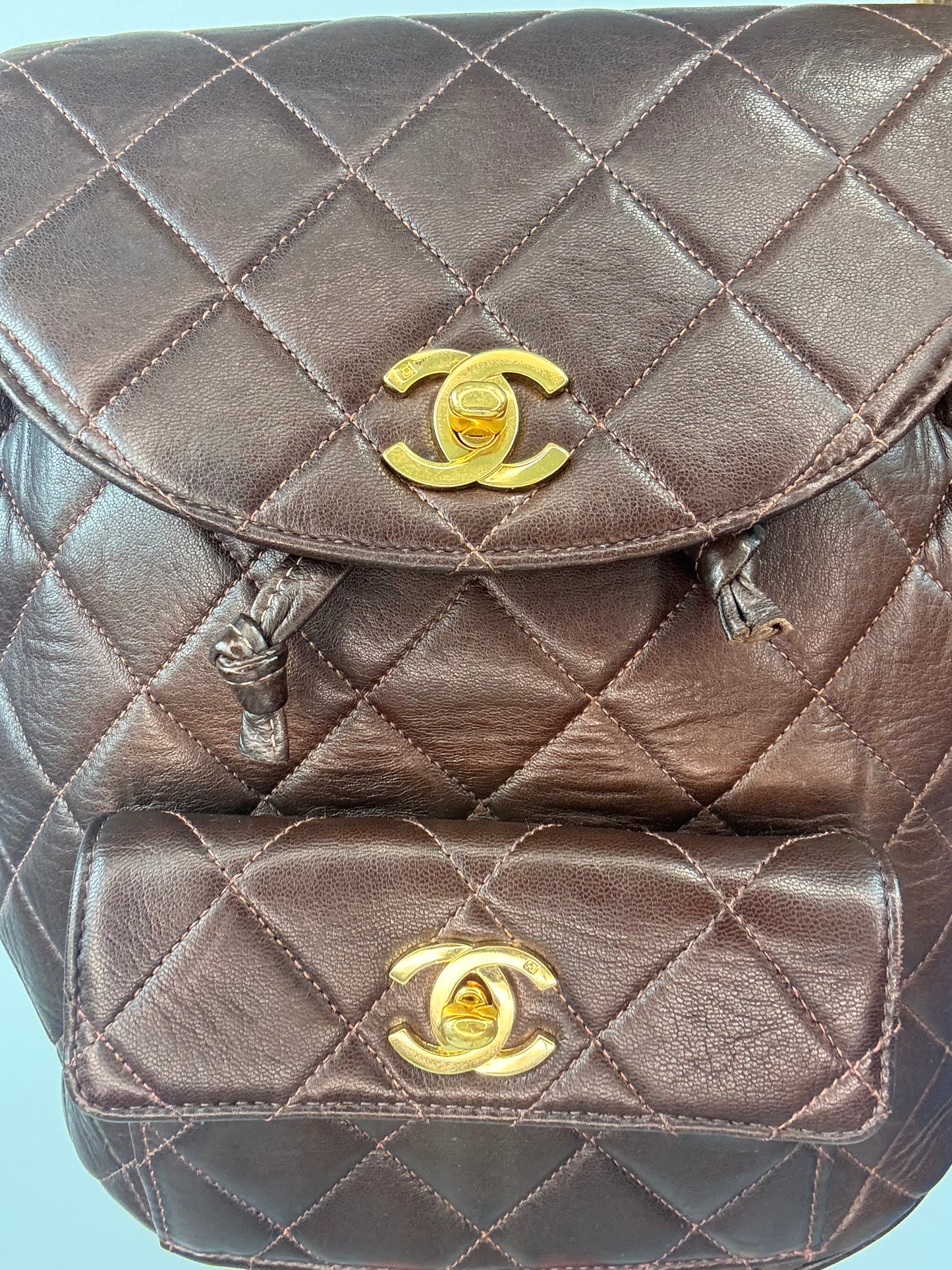 Chanel Vintage Duma Brown Packpack