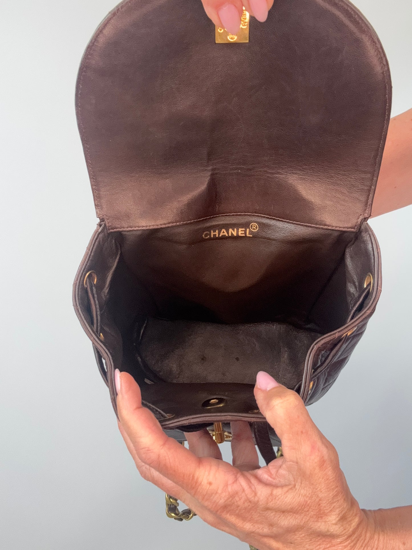 Chanel Vintage Duma Brown Packpack